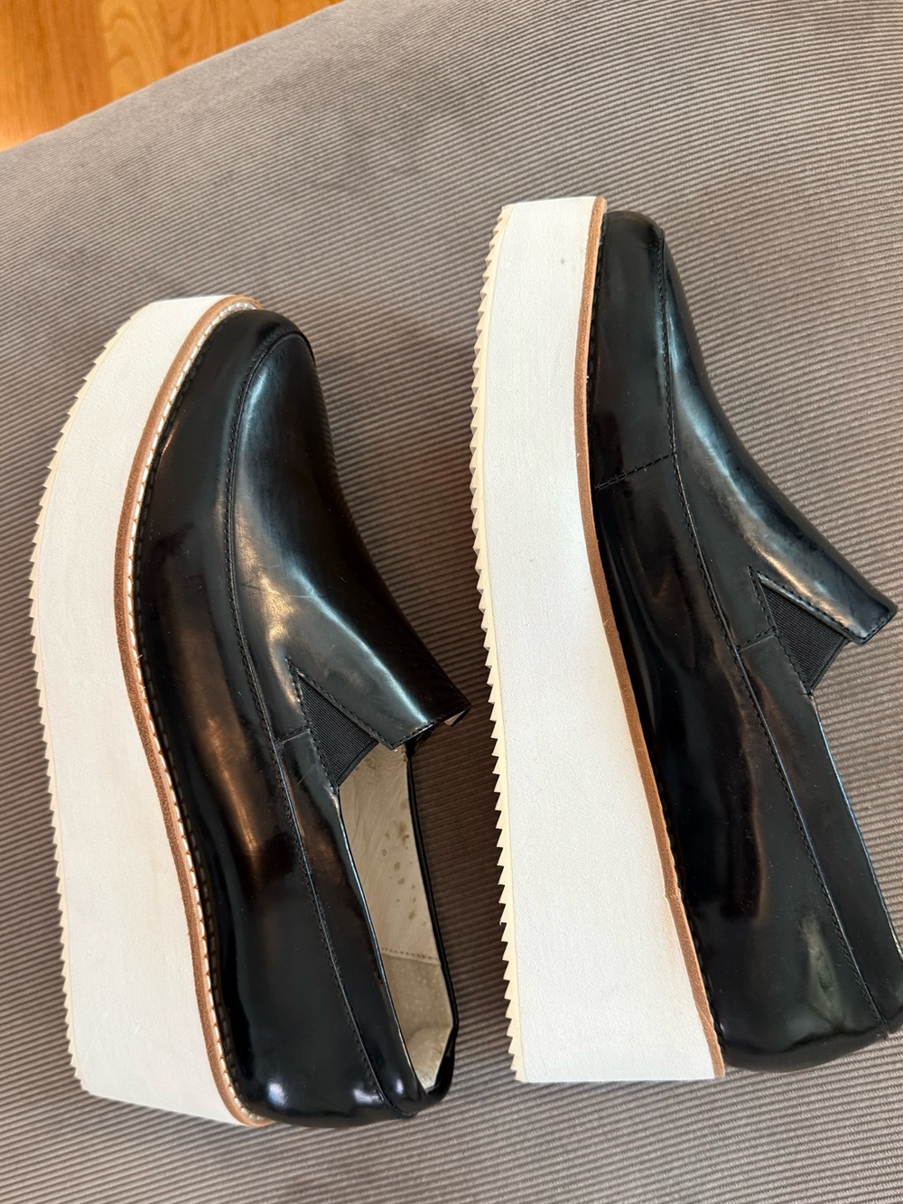 Sol sana patent Tabbie Platform Loafers/Wedges- size 8